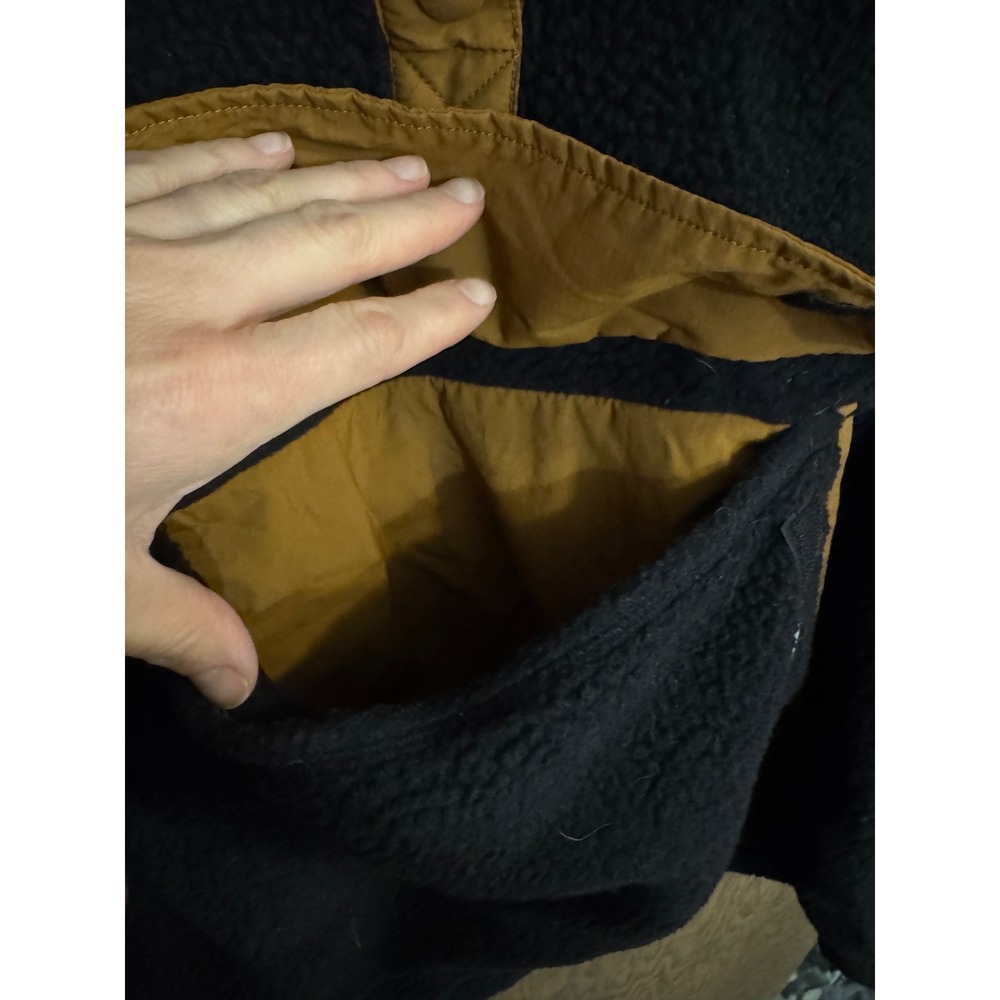 Carhartt Womens Relaxed Fit Sherpa Fleece Pullover Black Brown 104991‎ XL 16-18 - Picture 5 of 6